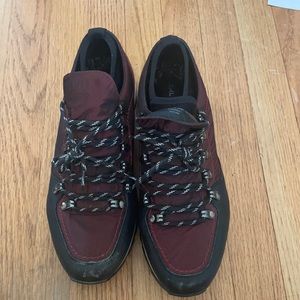 Karl Lagerf shoes maroon and black